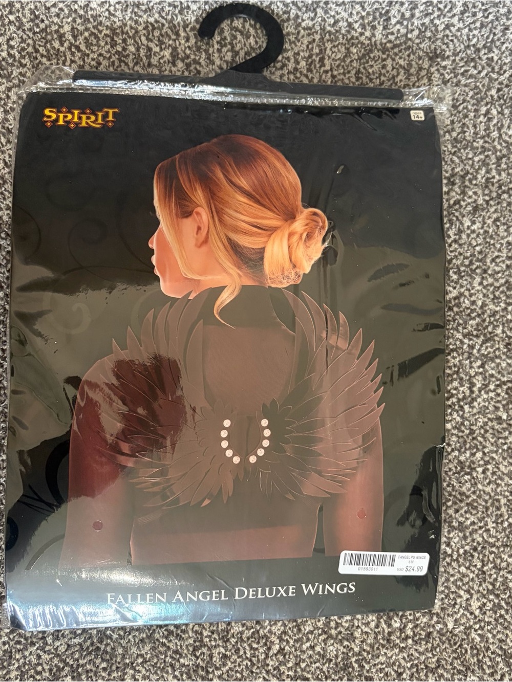 Spirit Fallen Angel Deluxe Wings - Black